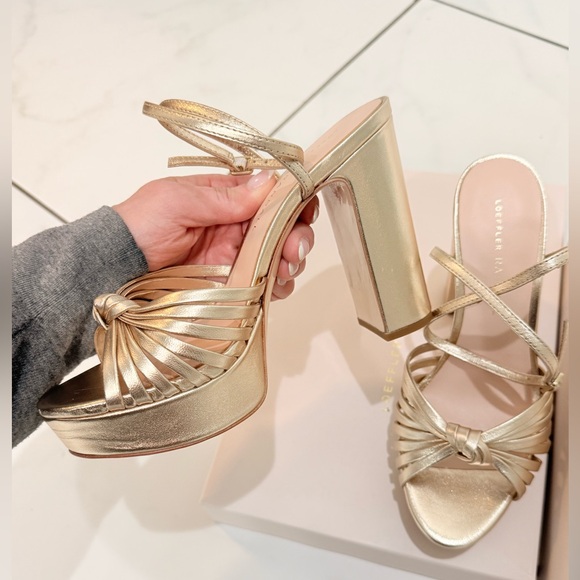 Loeffler Randall Platform Block Heel Sandals with Ankle Strap *NWT size 6 - Picture 7 of 7